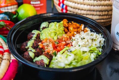 Slim Trim Bowl with cauliflower rice. Courtesy Burro Blanco