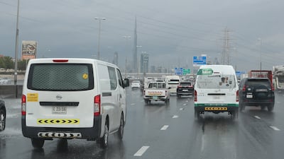 Heavy rain is forecast across the country on Thursday. Pawan Singh / The National