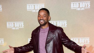 Will Smith, in an oxblood leather jacket, attends the premiere of 'Bad Boys For Life' at Zoo Palast on January 7, 2020 in Berlin, Germany. Getty Images