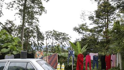 Petrol is seen for sale at a jungle smallholding in Hulu Langat, Malaysia. Olivia Harris / Reuters