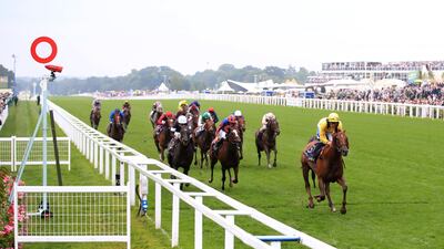 Addeybb ridden by Daniel Tudhope on his way to winning Wolferton Stakes during Day 1 of Royal Ascot. Press Association