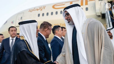 Sheikh Khaled is accompanied on the visit by a high-level official delegation comprising several ministers and senior UAE government officials