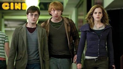 Daniel Radcliffe as Harry Potter, Rupert Grint as Ron Weasley and Emma Watson as Hermione Granger in Harry Potter and the Deathly Hallows - Part 1. Jaap Buitendijki / AP photo