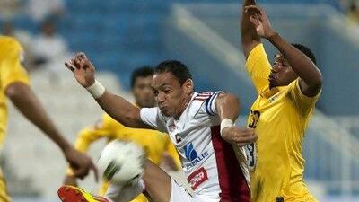 Al Wasl, in yellow, defeated Al Jazira 4-3 last night.