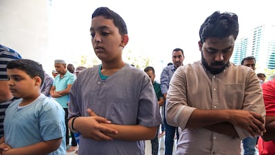 Muslims stood shoulder-to-shoulder in mosques to pray in gratitude and appreciation