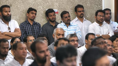 People attend the multi-religious observances at the Sri Lankan Embassy.