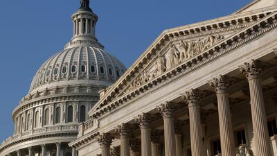A view from the US Senate side shows the US Capitol Dome in Washington. Reuters