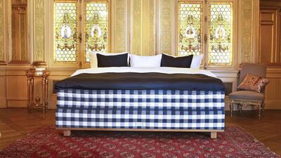 The Vividus bed, handcrafted with horsehair, Arabic pine and other luxurious materials, is good enough to hand down as an heirloom. Courtesy Hastens