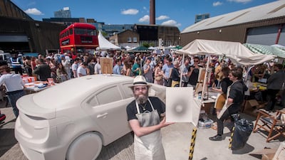 Artists are invited by the fair’s curators to appear at the show, and there is no fee for them to appear. Art Car Boot Fair