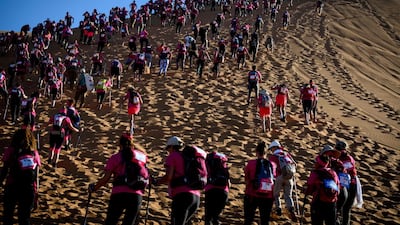 Teams have to successfully navigate to the finish line. AFP