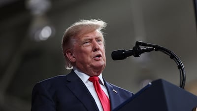 Donald Trump made disparaging remarks about Libya during an election rally in Perry, Georgia. Reuters