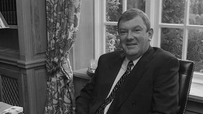 Ben Dunne in his home in Dublin in 1993. The businessman and former Dunnes Stores boss has died at the age of 74. Getty Images