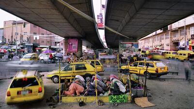 Broad Street, Lagos Island, Nigeria by Martin Roemers, is part of the exhibition Metropolis. Courtesy East Wing Gallery