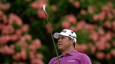 Lee Westwood, who claimed his 13th win on Asian soil with this victory, paid tribute to his Mike Walker and caddie Billy Foster. Manan Vatsyayana / AFP
