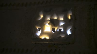 FUJAIRAH, UNITED ARAB EMIRATES, March 1, 2014: A detail in the interior of Al Bidya Mosque as seen on Sunday, March 2, 2014. Al Bidya Mosque, located about 35 km north from Fujairah, is also called the Othmanian mosque. It is the oldest UAE mosque, dating back to 1446 A.D. Ahmad, originally from Bangladesh, has lived in the UAE, working as imam for the past 15 years, 8 of which he's been the Al Bidya imam. He said that he's always dreamed of seeing the world, now, as the imam here, he has the world come to him, as the mosque gets visitors from around the world. (Silvia Razgova / The National)Reporter: Lindsay CarollUsage: March 7, 2014Section: National