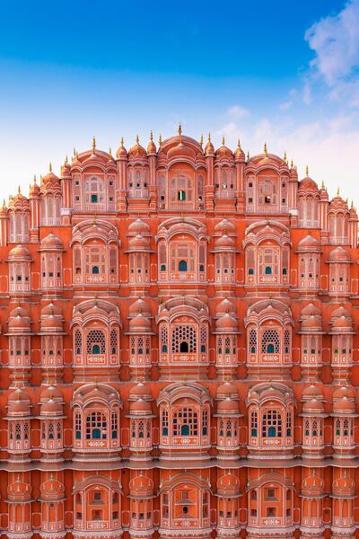 Palace of the Breeze is a city palace built by Maharaja Sawai Pratap Singh in Jaipur, Rajasthan. Courtesy Getty