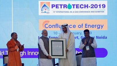 The award recognising Dr Al Jaber's contribution to energy security and regional trade. Reuters