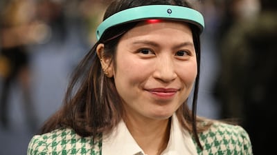 Earable Neuroscience's Frenz AI-powered headband relies on proprietary algorithms to stimulate the brain through the use of personalised audio signals, helping users to focus, relax and sleep better. AFP