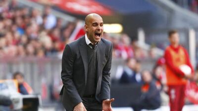 Bayern Munich manager Pep Guardiola. Kai Pfaffenbach / Reuters