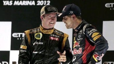 Raikkonen, left, and Vettel went too far in giving expression to their feelings.