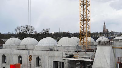 The crossroads city of Strasbourg, seat of the European Parliament close to the border with Germany. The mosque, under construction since 2017, is been supported by Turkey. AFP