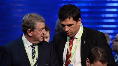 England coach, Roy Hodgson, left, and Wales counterpart Chris Coleman will see their sides meet at Euro 2016 in France. Pascal Le Segretain/Getty Images