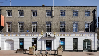 The Great White Horse Hotel in Ipswich, Suffolk, is one of the new additions to the Heritage at Risk Register for 2023. PA