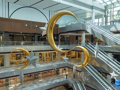 The mall is decked out with Ramadan-themed decor. Photo: Galleria Al Maryah Island