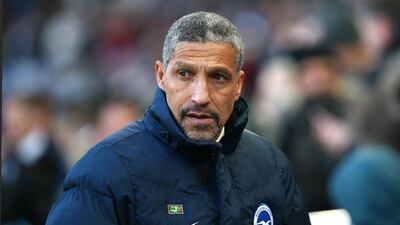 Chris Hughton has been nominated for the Premier League manager of the month award for February after Brighton went undefeated for the month. Charlie Crowhurst/Getty Images