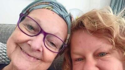 Pamela Clifford with her daughter Susan Colborne. Pamela caught Covid-19 while in hospital for cancer treatment and later died. Courtesy Susan Colborne.