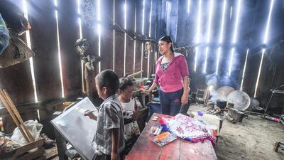 Children like these being homeschooled in Mexico already faced widening educational disparities prior to Covid. AFP