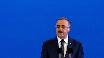 President and chief executive of Saudi Aramco Amin Nasser at the China Summit, Beijing. Reuters