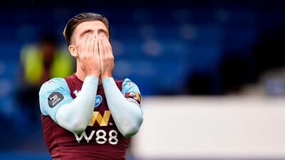Aston Villa's English midfielder Jack Grealish. AFP