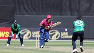 UAE's Aryansh Sharma bats against Ireland