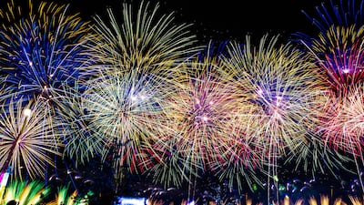 A 40-minute firework display took place at the Sheikh Zayed Heritage Festival