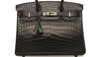 The Hermès Birkin So Black bag sold for four times its estimate. Christie's