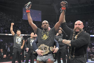 UFC heavyweight champion Jon Jones will be in attendance on Saturday in Riyadh. Getty Images