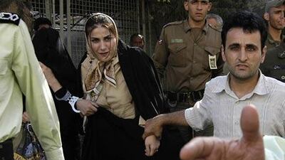 Iran has hanged Shahla Jahed, the former soccer player's mistress who was convicted of murdering the player's wife. She is shown here in 2004 following her trial.