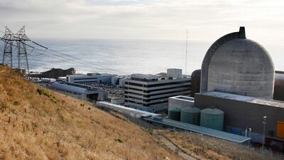 One of Pacific Gas and Electric's Diablo Canyon Power Plant's nuclear reactors in Avila Beach, California. AP