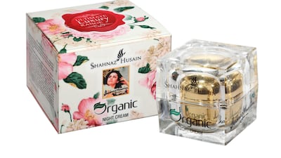 Organic night cream from Shahnaz Husain’s new luxury range. Courtesy of Shahnaz Husain.
