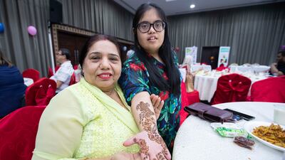 There was also henna art on display at the iftar