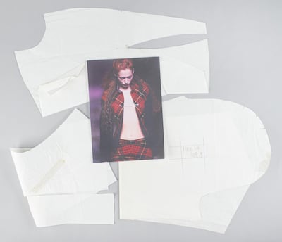 The remarkable sale also includes McQueen's sketches and patterns. Courtesy RR Auction