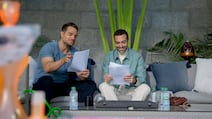 Producer Mohammed Al Turki, right, makes his on-screen debut alongside Henry Cavill in Guy Ritchie's In the Grey. Photo: Mohammed Al Turki