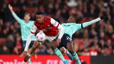 Gabriel – 7 Took a palm to his face in the first half but had a solid display in the backline to keep Iheanacho quiet. Getty