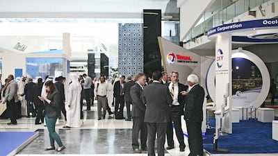 Many of the world’s top oil companies are participating in the Abu Dhabi International Research and Development Conference and Exhibition. Lee Hoagland / The National