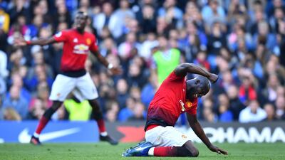 Romelu Lukaku celebrates after Manchester United scored against Chelsea at Stamford Bridge at the weekend. The match ended 2-2. Reuters