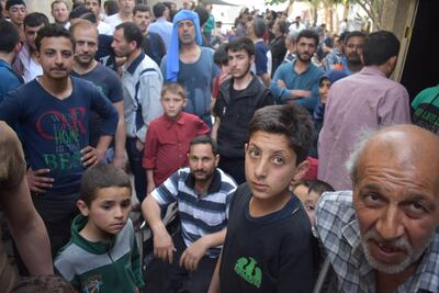 Families in Ghouta, Syria. Gareth Browne / The National