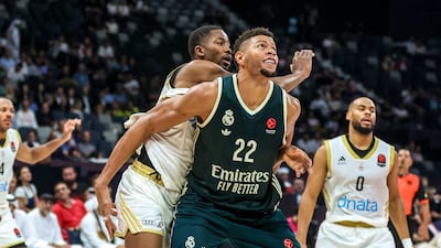 Walter Tavares of Real Madrid in action.
