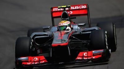 Lewis Hamilton topped the pole one last time for McLaren yesterday.