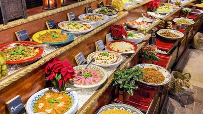 Cold mezze selection at Ritz-Carlton 